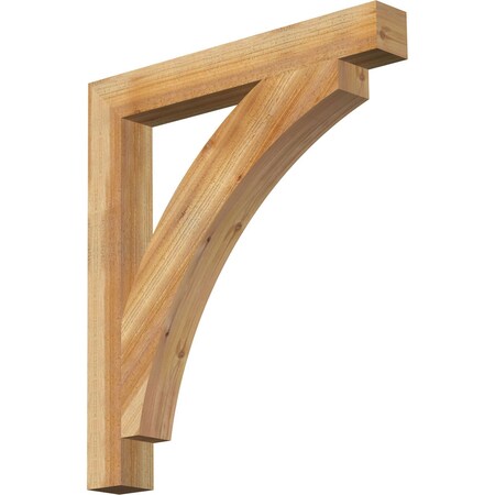 Thorton Block Rough Sawn Bracket, Western Red Cedar, 4W X 32D X 36H